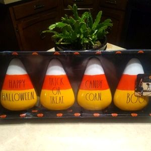 Rae Dunn Candy Corn Halloween Decor